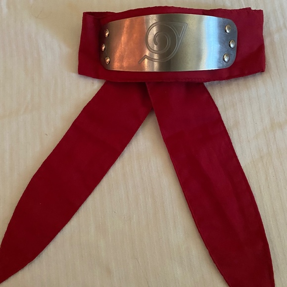Naruto Rock Lee Leaf Village Red Headband - Picture 1 of 3